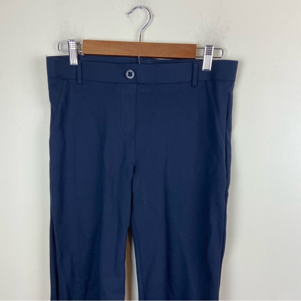 Betabrand Classic Dress Pants Yoga Pants Bootcut Navy Blue Stretch Office Work M - Picture 7 of 13